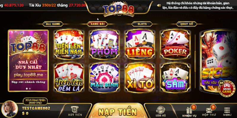 Chơi game bài đổi thưởng trực tuyến nổi bật